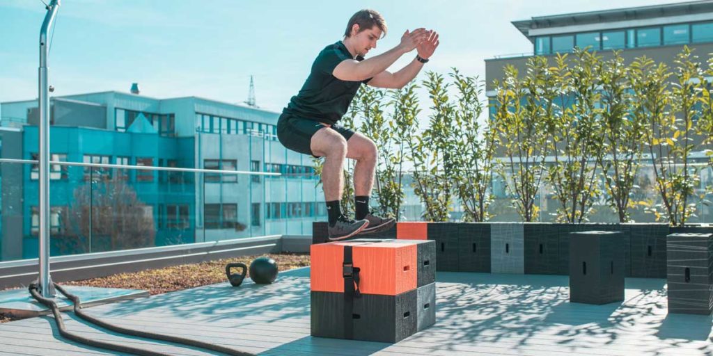 Workout mit dem Xbrick - Box Jump