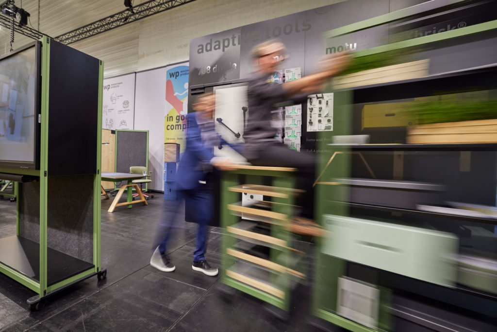 OrgaTec Adaptive Workspaces verschiebbare Aufbewahrungssystem Kasten