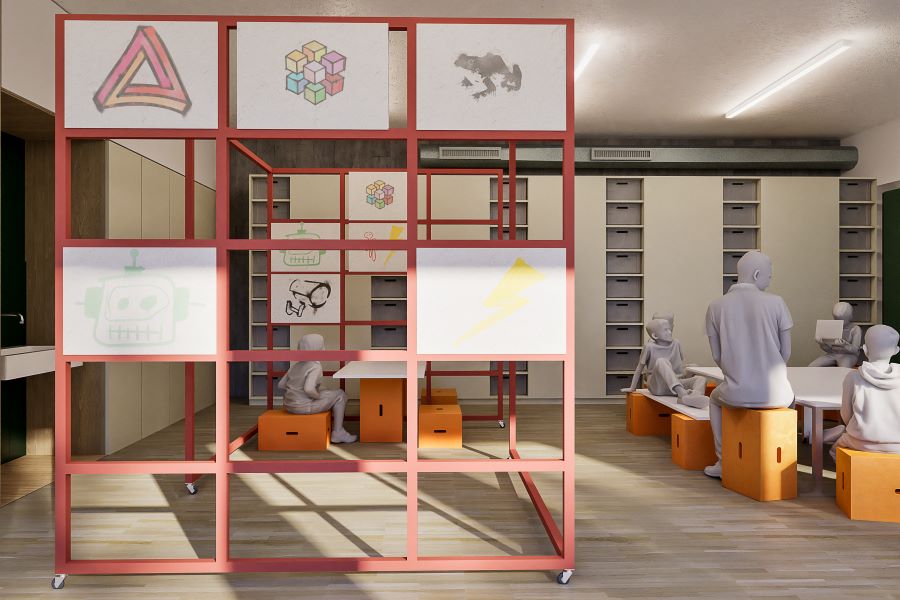 Flexible Lernraumgestaltung mit Xbrick