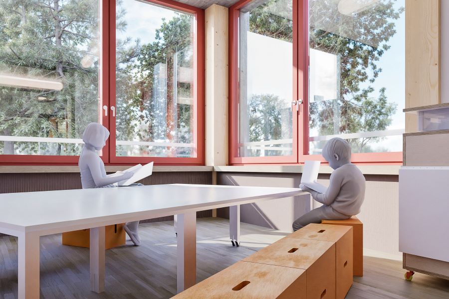 Modulare Sitzbank Kinder